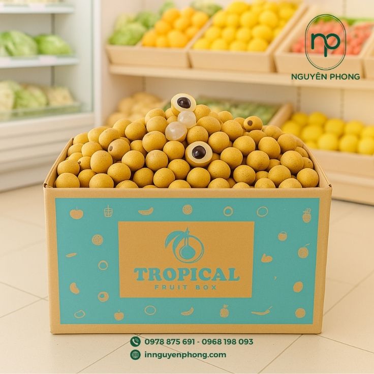 Mẫu thùng carton đựng nhãn giá rẻ